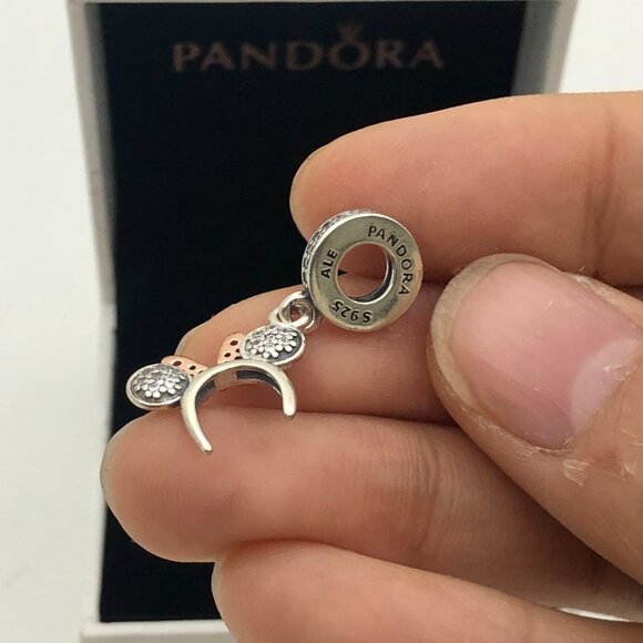 ✨🔥Pandora Disney Parks Minnie Mouse Pavé Headband Dangle Charm - Picture 7 of 7